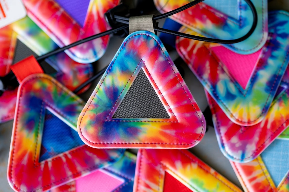 BLUE LUG Triangle Reflectors (tie dye)